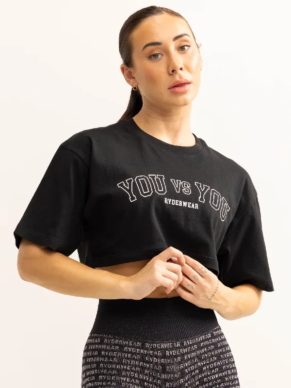 Short Design You vs You T-Shirt - Black