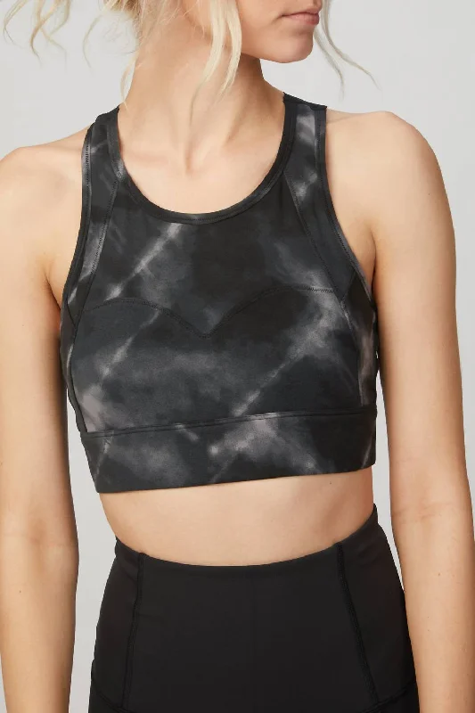 Bassett Bra In Black Tie Dye