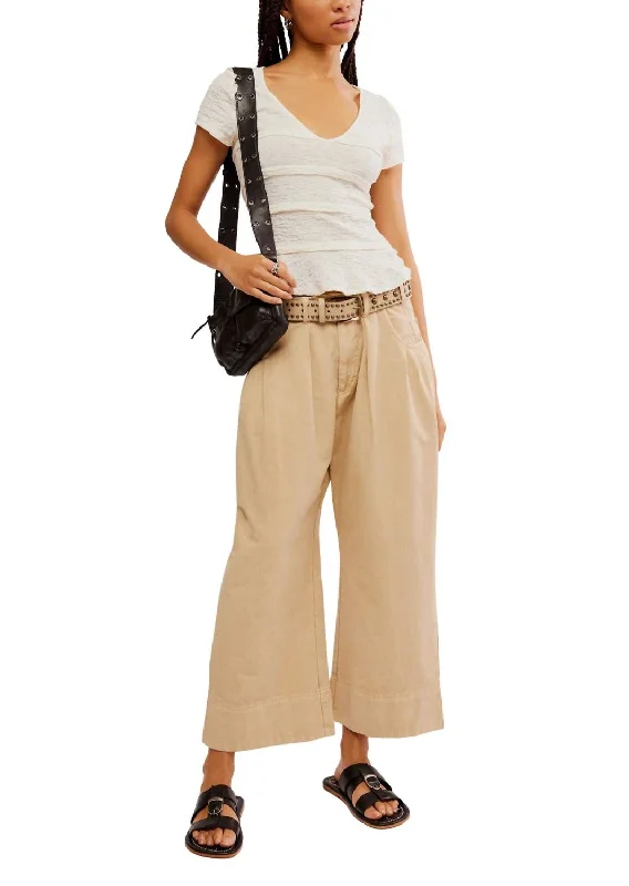Celebrity Style Sweet Talk Chino Pants In Croissant