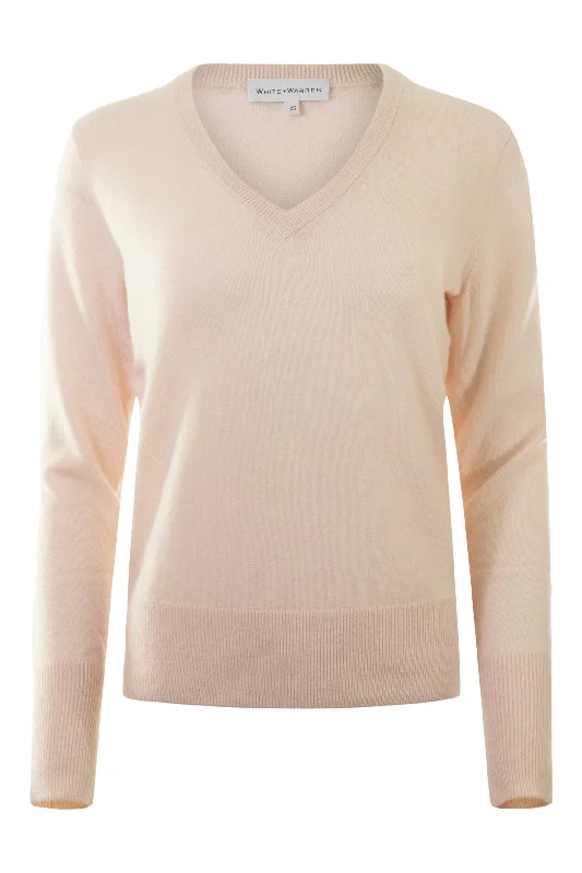 Versatile Items White & Warren Cashmere V-neck Sweater