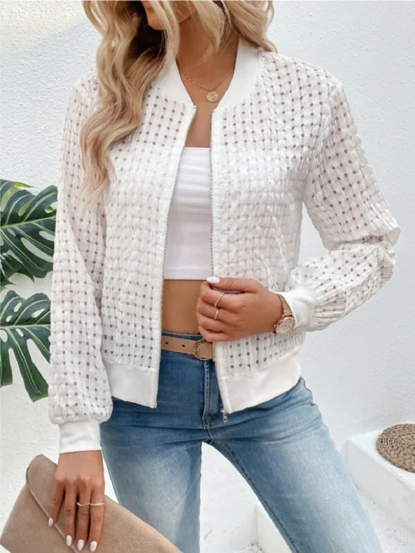 Stunning Fashion Zip Up Long Sleeve Jacket
