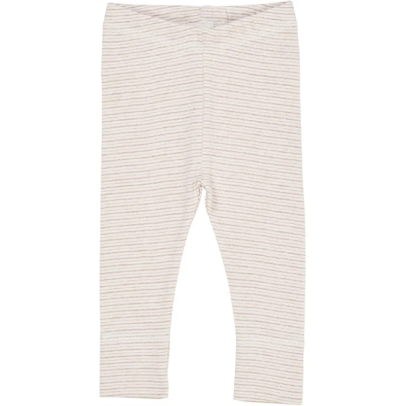 Simple Style Copenhagen Colors Beige Stripe Leggings