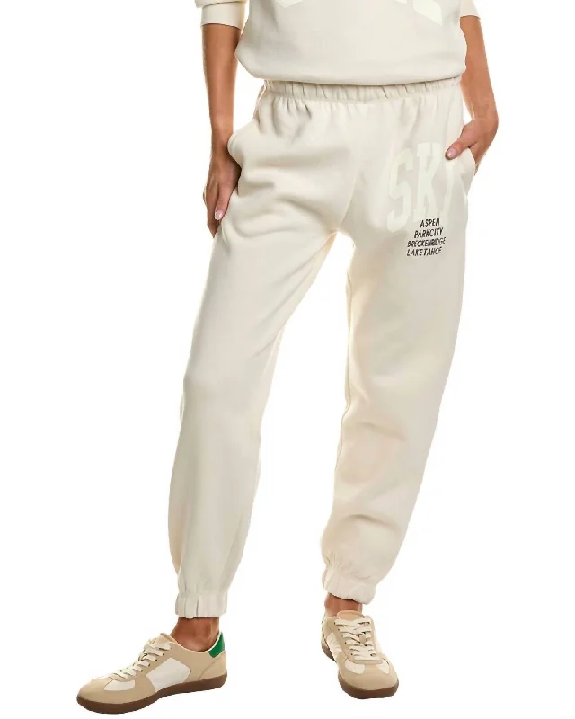 Slim Fit Ski Dye Jogger In Bone