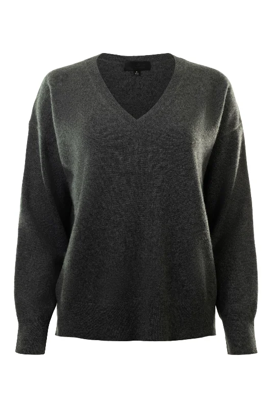 Stunning Fashion Nili Lotan Toni Sweater in Charcoal