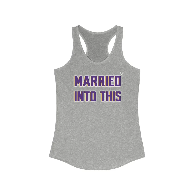 Beautiful Romance Ladies Ideal Racerback Tank - Married Into This