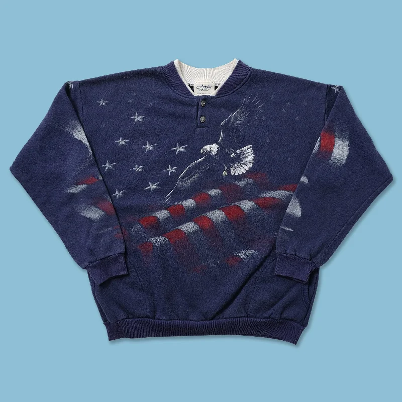 Light And Breathable Vintage USA Eagle Sweater Medium