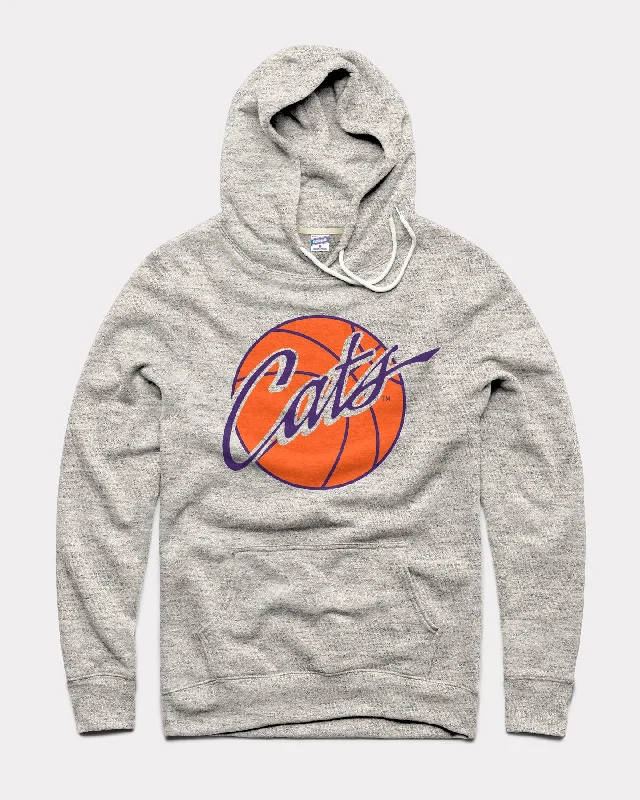 Elegant Tailoring K-State Cats Basketball Athletic Grey Hoodie