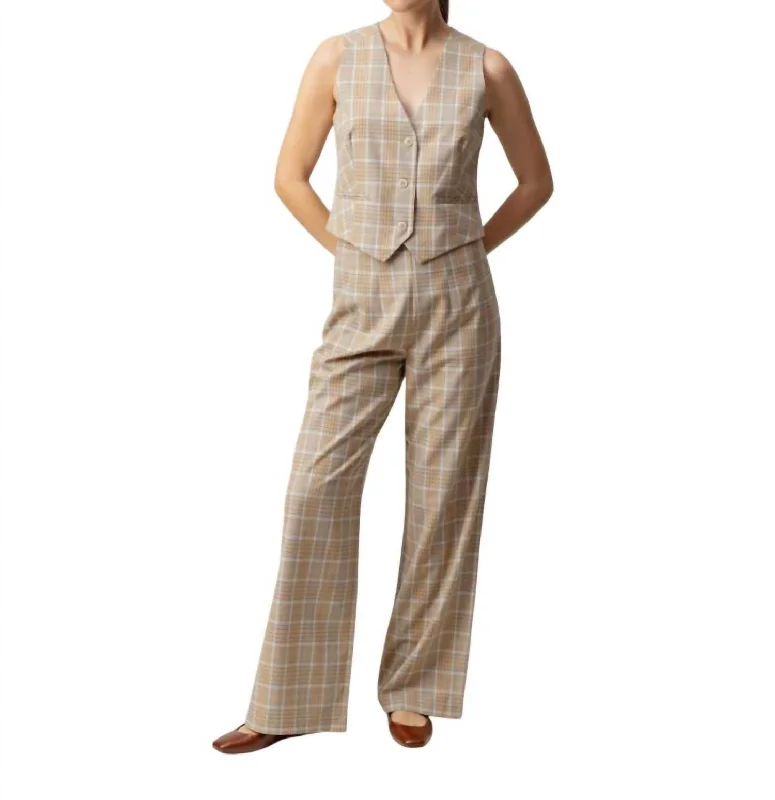 Sexy Fun Iliana Pants In Taviara Plaid