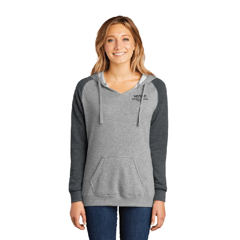 Modern City Ladies Lightweight Fleece Raglan Hoodie