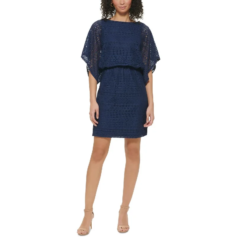 Comfortable Design Jessica Howard Womens Lace Mini Dress