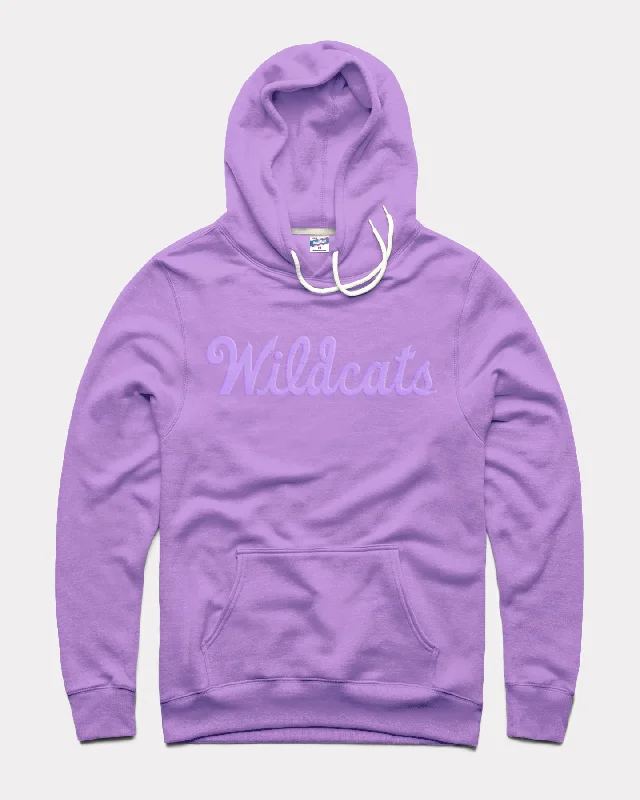 Fresh And Simple K-State Wildcats Script Puff Ink Lavender Hoodie