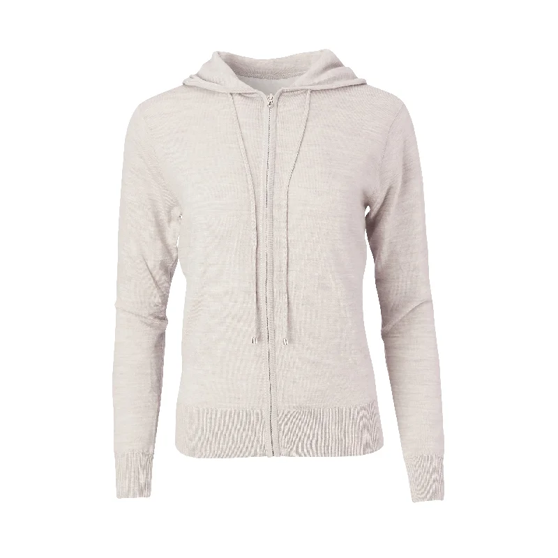 Elegant And Simple THE WOMEN'S CHITOWN MERINO FULL ZIP HOODIE - IS75708FZW