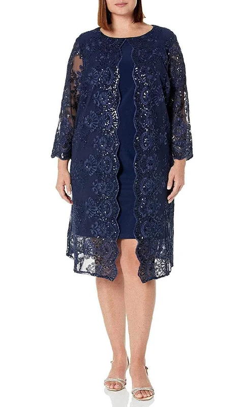 Alex Evenings 841712226 - Embroidered Mock Jacket Dress