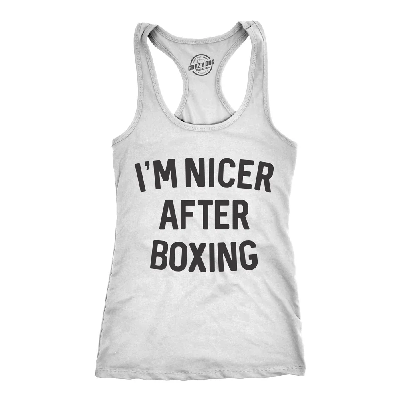 Unique Design I'm Nicer After Boxing Women's Tank Top