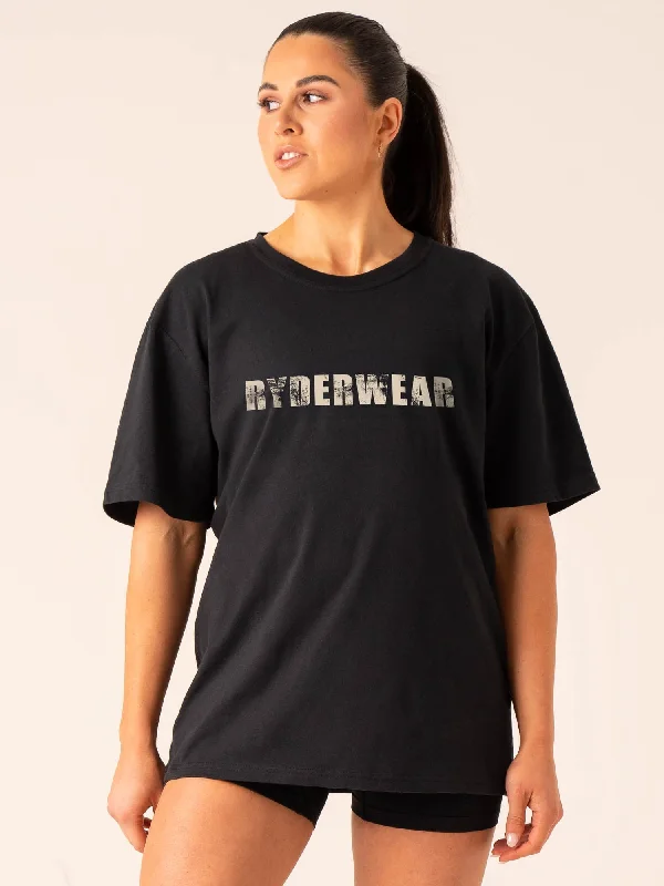Playful Style Training T-Shirt - Black