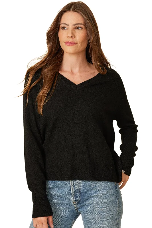End Of The Year One Grey Day Sloane V-neck Cashmere Sweater