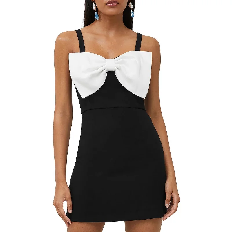 Dessert Matching French Connection Womens Whisper Bow Short Mini Dress