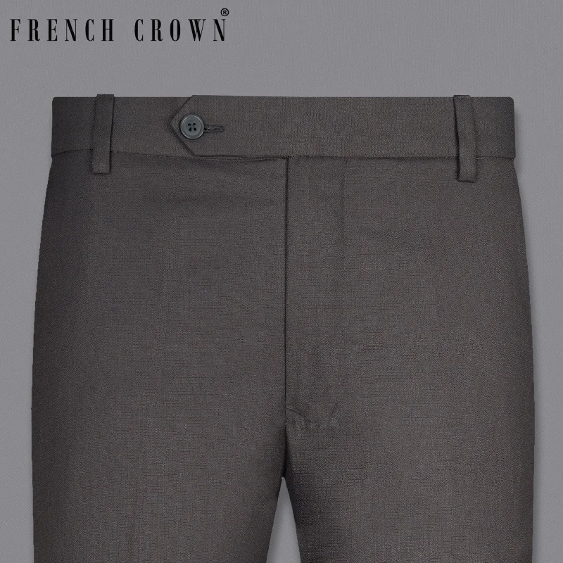 Fresh And Simple STEEL GREY SUBTLE CHECKERED PANT
