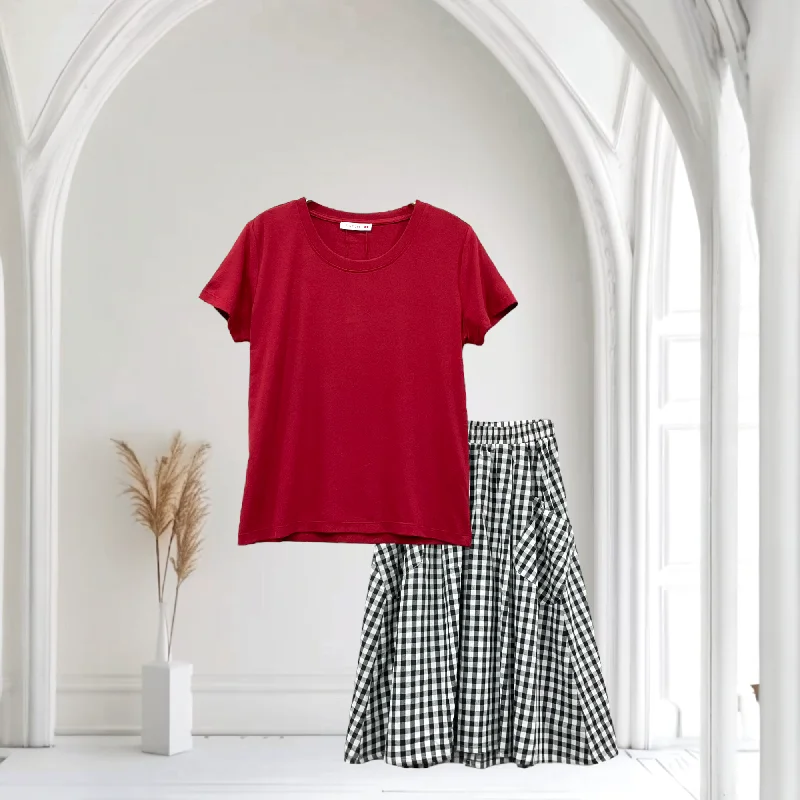 Simple Style Patch Women Casual Short Sleeve Round Neck T-Shirt