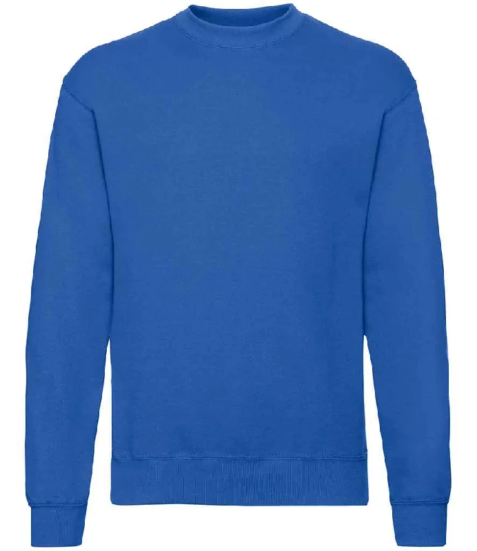 Fruit of the Loom Classic Drop Shoulder Sweatshirt | Royal Blue