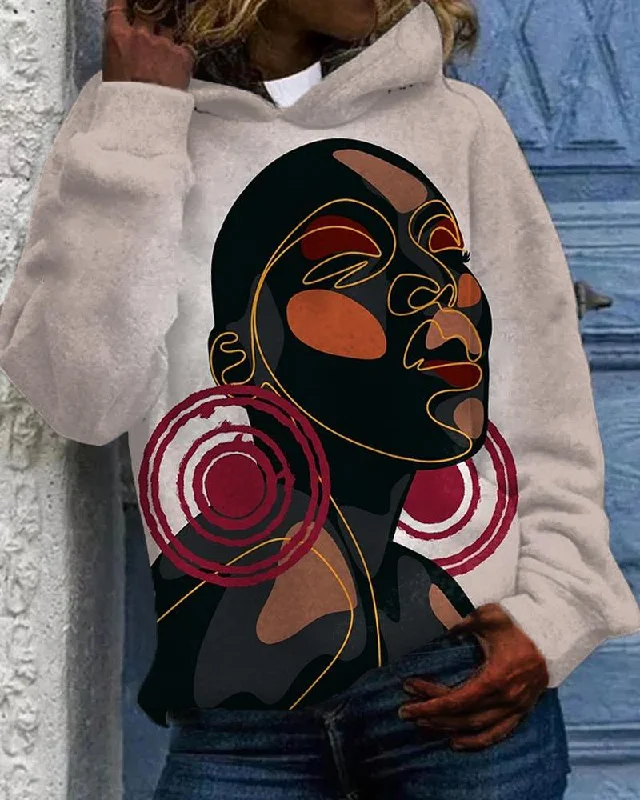 Dessert Matching Artistic Black Girl Personalized Printed Hoodie