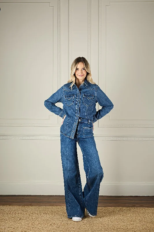 Modern City Joan The Waisted 70's Flare | My Side