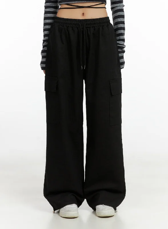 Urban Style Wide Leg Cargo Pants CO414