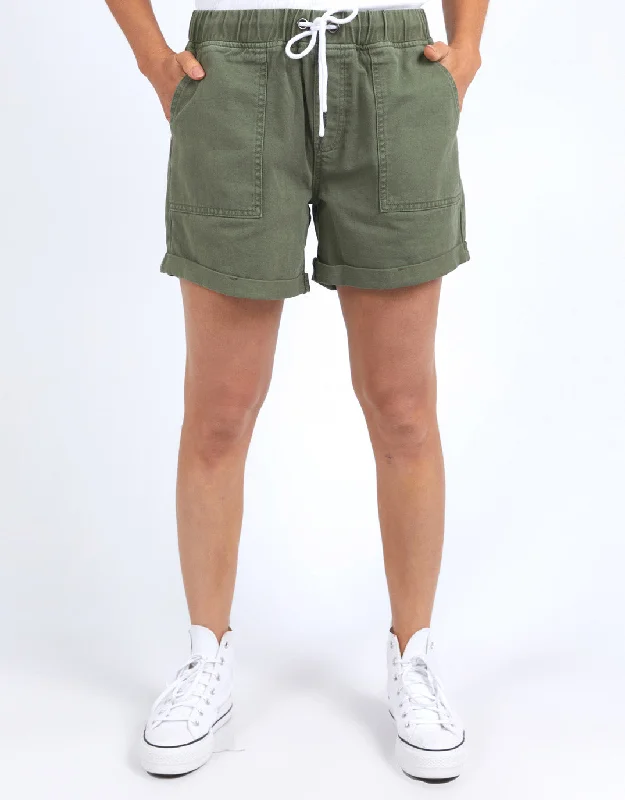 Urban Sense Emma Relaxed Denim Short - Four Leaf Clover