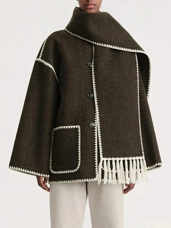 Sports Cool Plus Size Shawl Winter Coat Women