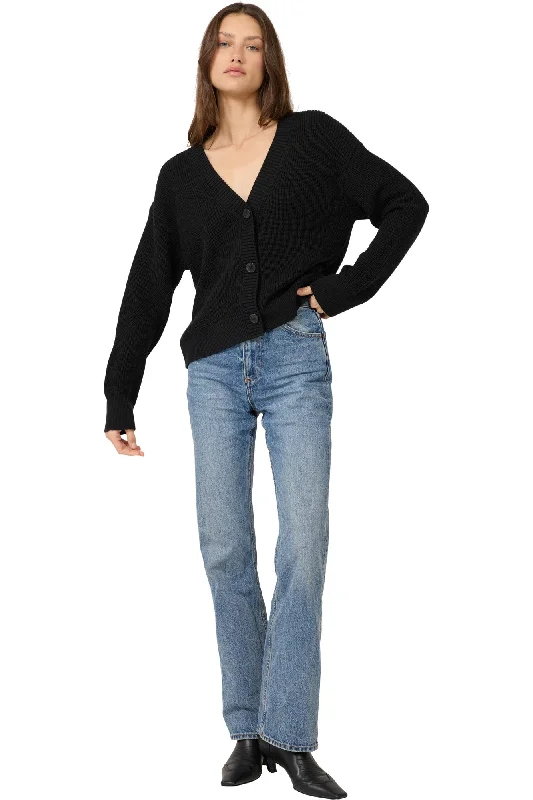 Cool Summer One Grey Day Orson Cardigan in Black