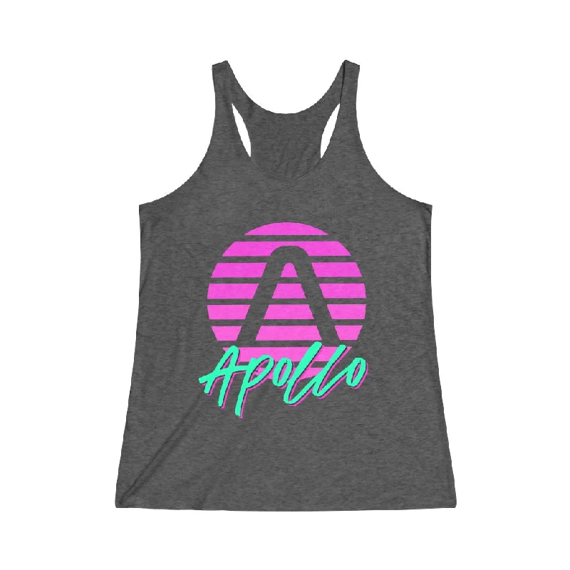 Fresh And Natural Apollo 80's Women's Tri-Blend Racerback Tank