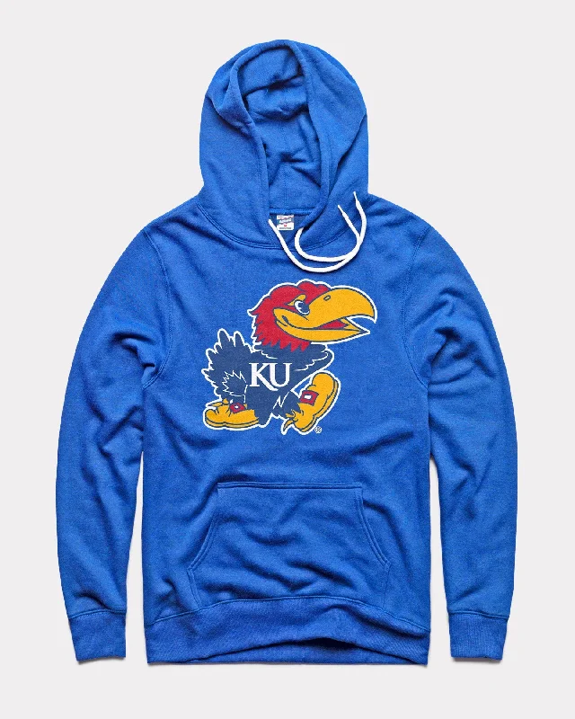 Dessert Matching Kansas Jayhawks Logo Royal Blue Hoodie