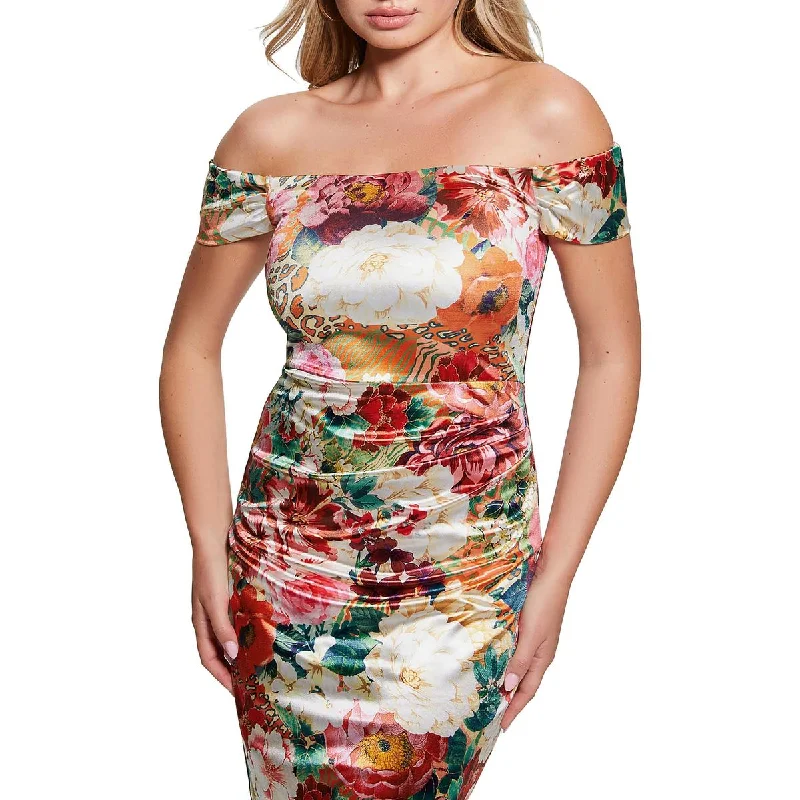 Dynamic Fashion Guess Womens Camila Off-The-Shoulder Short Mini Dress