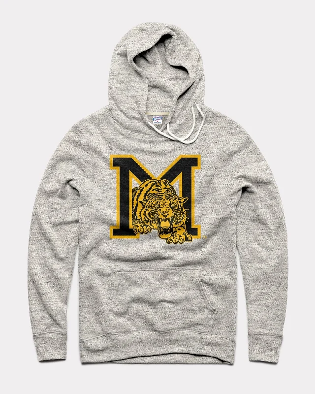 Urban Sense Missouri Tigers Monogram Athletic Grey Hoodie