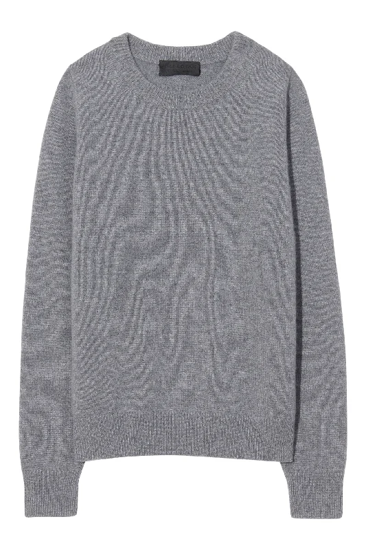 Carefree Style Nili Lotan Nora Sweater in Medium Grey Melange