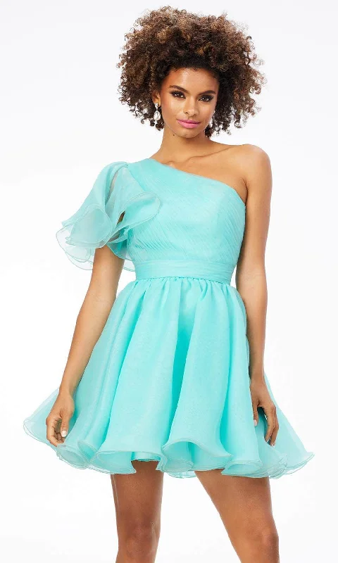 Design And Tailoring Ashley Lauren 4524 - One Shoulder A-Line Cocktail Dress