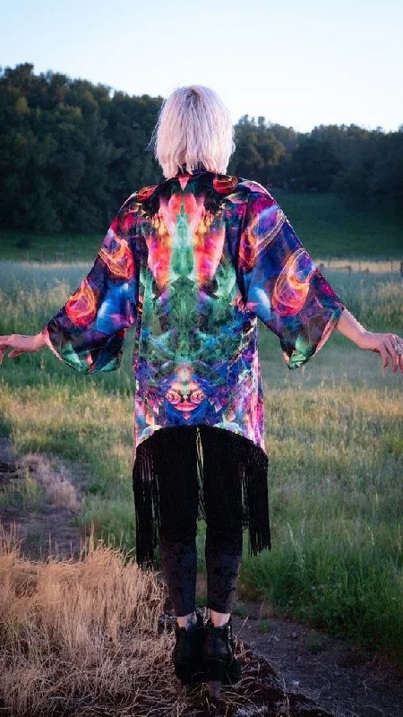 Free And Casual Johnathan Singer Velvet Kimono - Gangelic