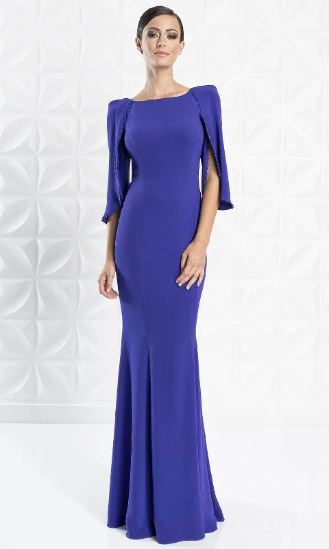 Alexander By Daymor - Bateau Seam Sculpted Evening Gown 1259