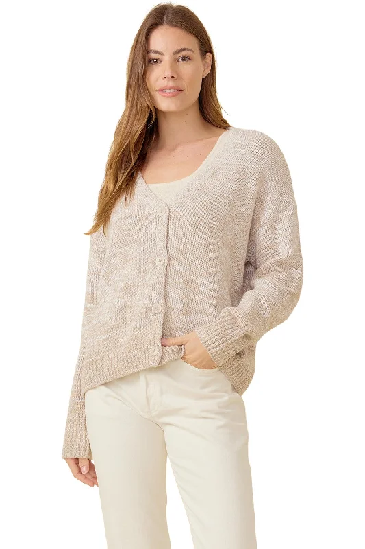 Casual Street One Grey Day Victoria Cardigan in Ivory Combo