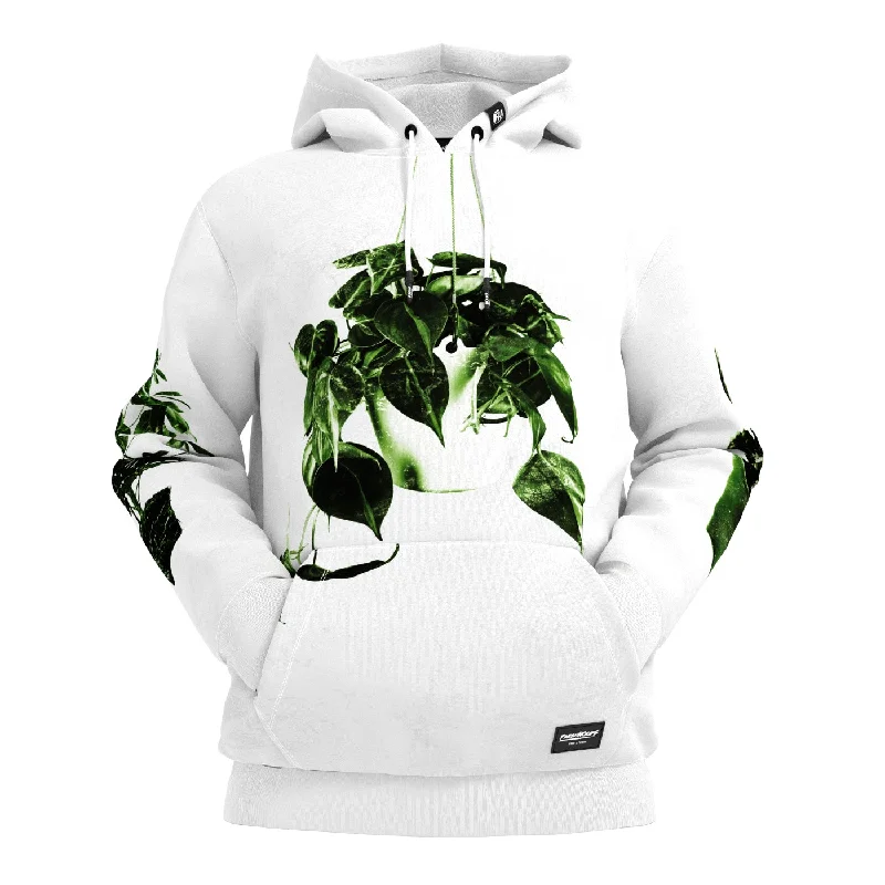 British Fashion Green Plants Hoodie