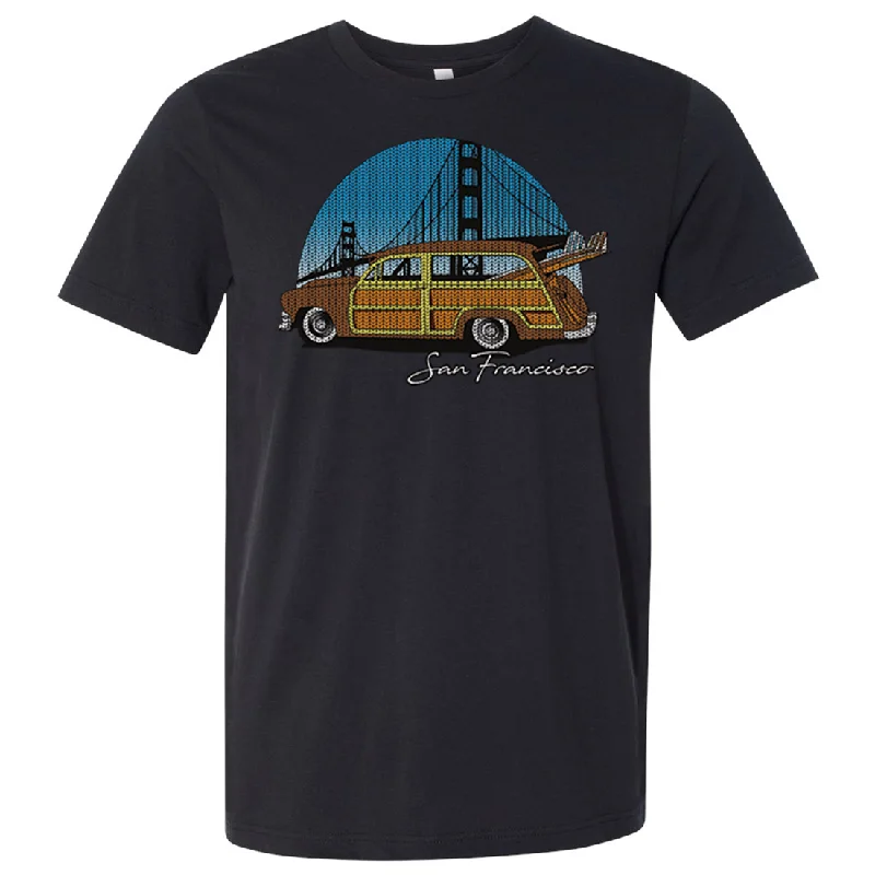Elegant And Noble San Francisco Knit Style Woody Asst Colors Mens Lightweight Fitted T-Shirt/tee