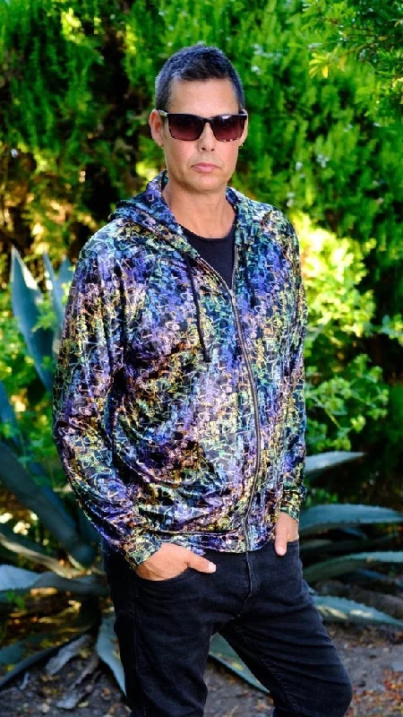 Fashion Elements Dancing Skeleton Grateful Dead Velvet Hoodie