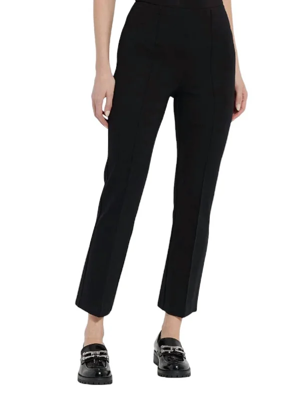 College Style Ankle Elysse Pants In Black