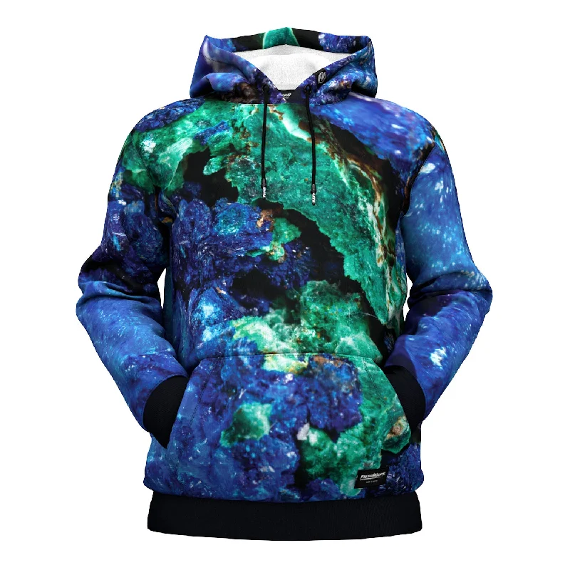Simple And Comfortable Mineral Stone Malachite Hoodie