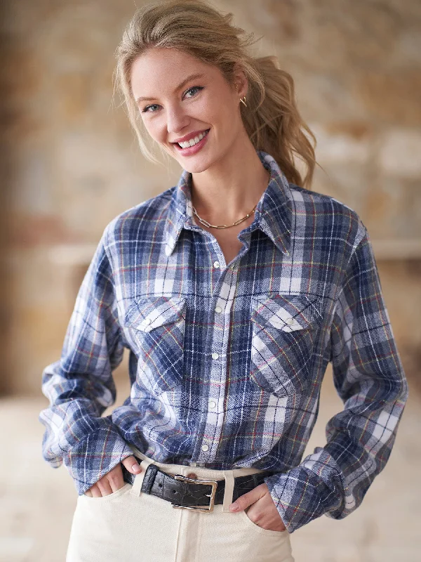 Denim Design Tartan Cashmere Shirt