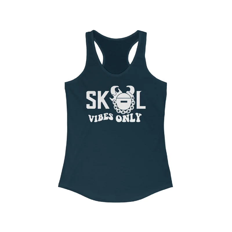 European And American Style Ladies Ideal Racerback Tank - Good Vibes Only