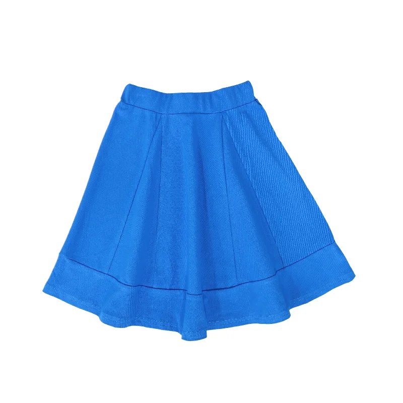 Simple And Comfortable BACE COLLECTION BLUE PIQUE CIRCLE SKIRT [FINAL SALE]