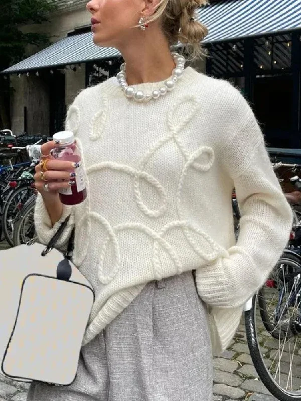 High-quality Fabrics Old Money Knitted Sweater