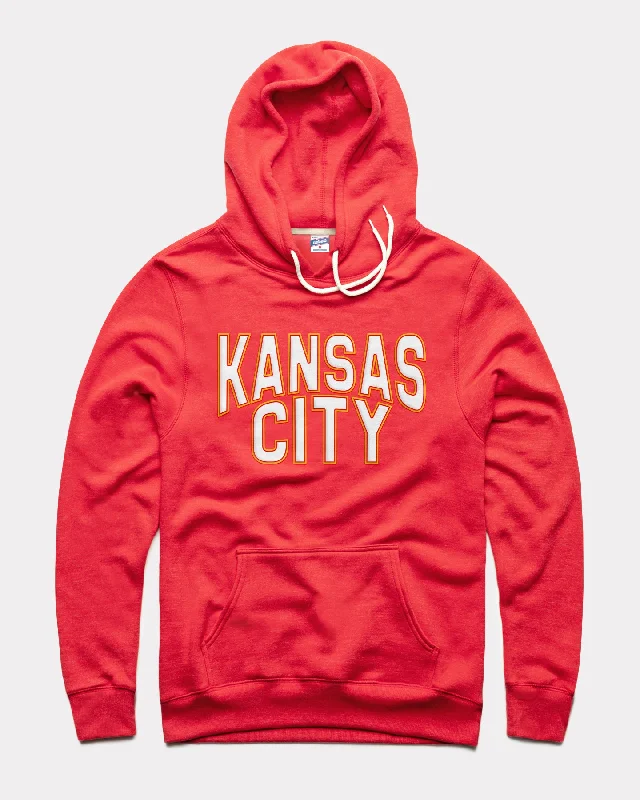 Casual And Casual Kansas City Tonal Puff Ink Red Hoodie