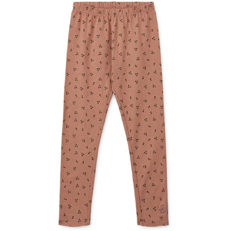 High-quality Fabrics LieWood Cherries / Dark Rosetta Marie Printed Leggings